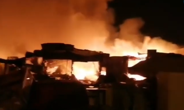 حريق سوق أكادير