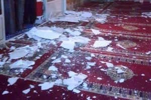 سقوط سقف مسجد