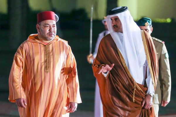 الملك يهنئ أمير دولة قطر بمناسبة احتفال بلاده بعيدها الوطني