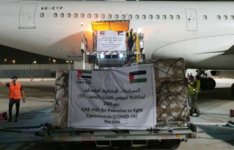 مساعدات اماراتية لفلسطين