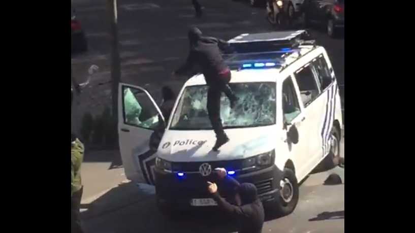 اعمال شغب ببلجيكا بعد قرار عدم متابعة رجال شرطة تسببوا في وفاة شاب مغربي