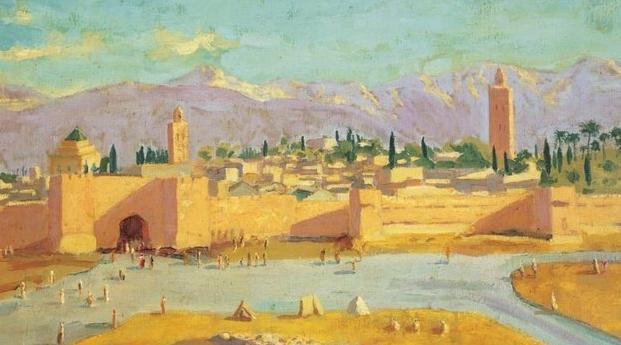 لوحة نستون تشرشل حول مراكش تطرح بالمزاد العلني بقيمة 3.4 مليون دولار