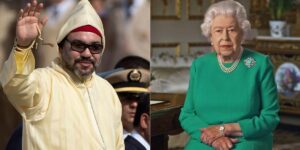 الملك محمد السادس والملكة اليزابيث