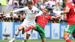 مباراة المغرب والبرتغال