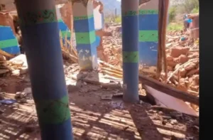 منزل حديدان بعد الزلزال
