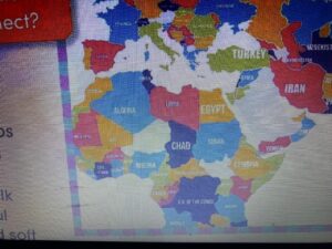 كتب مدرسية وخريطة المغرب