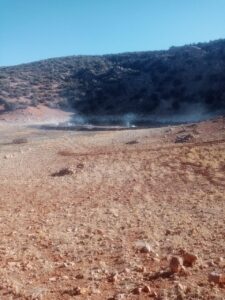 Volcanic activity in the Gobe community at Kenifra