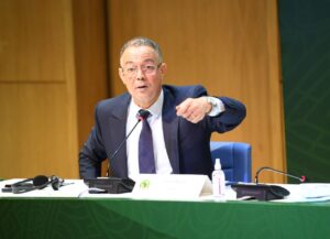 فوزي لقجع رئيس الجامعة الملكية المغربية لكرة القدم